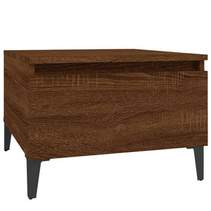 vidaXL Side Table Brown Oak 50x46x35 cm Engineered Wood