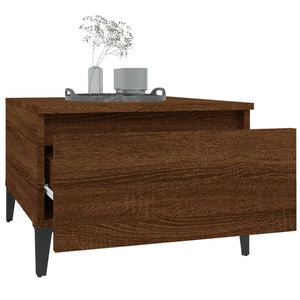 vidaXL Side Table Brown Oak 50x46x35 cm Engineered Wood