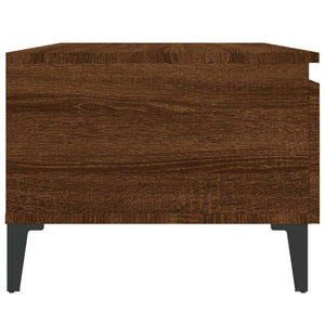 vidaXL Side Table Brown Oak 50x46x35 cm Engineered Wood