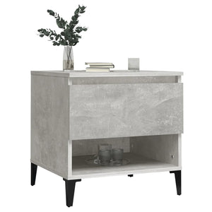 vidaXL Side Tables 2 pcs Concrete Grey 50x46x50 cm Engineered Wood