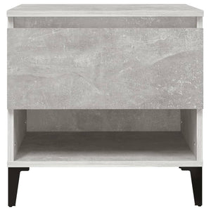 vidaXL Side Tables 2 pcs Concrete Grey 50x46x50 cm Engineered Wood