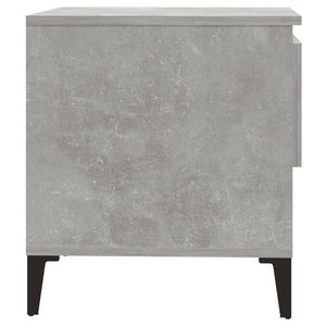 vidaXL Side Tables 2 pcs Concrete Grey 50x46x50 cm Engineered Wood