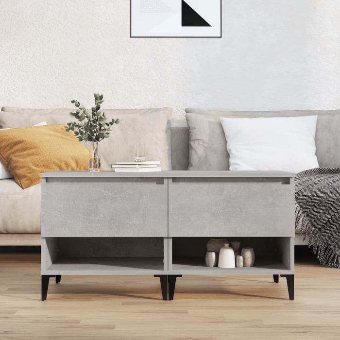 vidaXL Side Tables 2 pcs Concrete Grey 50x46x50 cm Engineered Wood