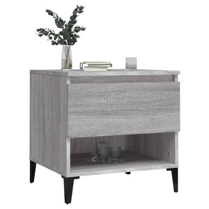 vidaXL Side Table Grey Sonoma 50x46x50 cm Engineered Wood