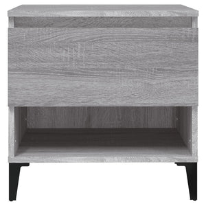 vidaXL Side Table Grey Sonoma 50x46x50 cm Engineered Wood