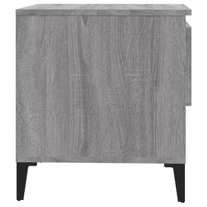 vidaXL Side Table Grey Sonoma 50x46x50 cm Engineered Wood