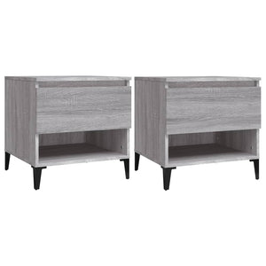 vidaXL Side Tables 2 pcs Grey Sonoma 50x46x50 cm Engineered Wood