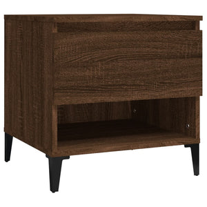 vidaXL Side Table Brown Oak 50x46x50 cm Engineered Wood