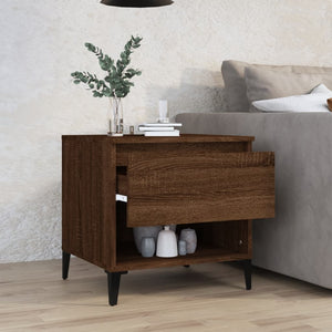 vidaXL Side Table Brown Oak 50x46x50 cm Engineered Wood