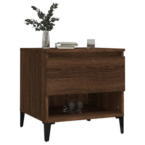 vidaXL Side Table Brown Oak 50x46x50 cm Engineered Wood