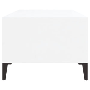 vidaXL Coffee Table High Gloss White 90x50x36.5 cm Engineered Wood