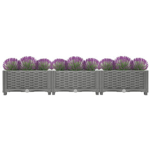 vidaXL Raised Bed 120x40x23 cm Polypropylene