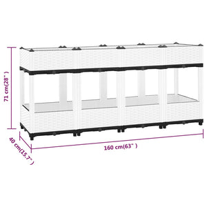 vidaXL Raised Bed 160x40x71 cm Polypropylene