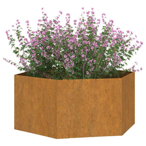 vidaXL Planter Rusty 90x90x45 cm Corten Steel