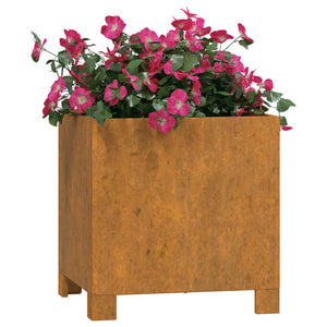 vidaXL Planter with Legs Rusty 32x30x33 cm Corten Steel