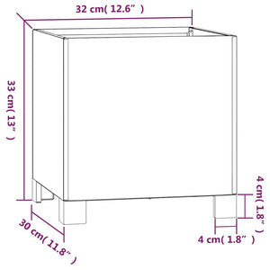 vidaXL Planter with Legs Rusty 32x30x33 cm Corten Steel