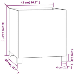 vidaXL Planter with Legs Rusty 42x40x43 cm Corten Steel