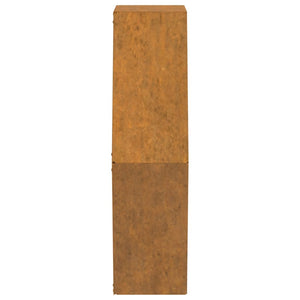 vidaXL Wall Planters 2 pcs Rusty Corten Steel 46x10x40 cm