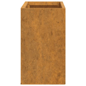 vidaXL Wall Planters 2 pcs Rusty Corten Steel 53x10x17 cm