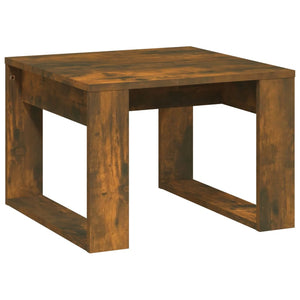 vidaXL Side Table Smoked Oak 50x50x35 cm Engineered Wood