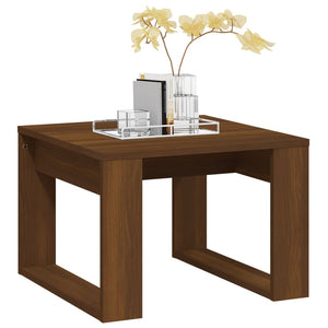 vidaXL Side Table Brown Oak 50x50x35 cm Engineered Wood