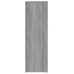 vidaXL Bathroom Cabinet Grey Sonoma 30x30x95 cm Engineered Wood