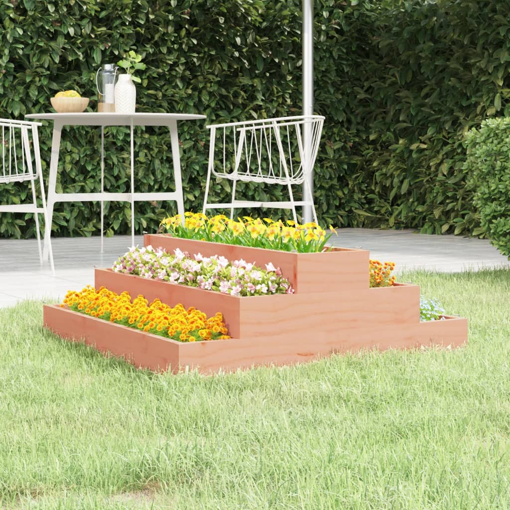 vidaXL Planter 80x80x27 cm Solid Wood Douglas