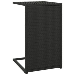 vidaXL C Table Black 40x35x60 cm Poly Rattan