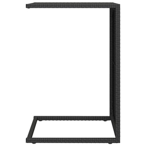 vidaXL C Table Black 40x35x60 cm Poly Rattan