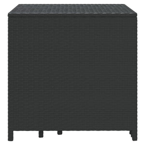 vidaXL Nesting Tables 3 pcs Black Poly Rattan