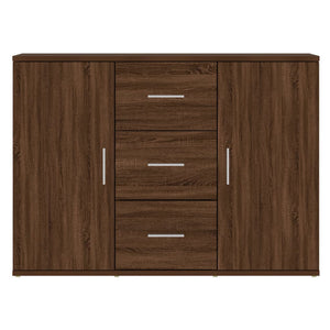 vidaXL Sideboard Brown Oak 91x29.5x65 cm Engineered Wood