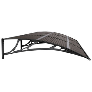 vidaXL Door Canopy Black 300x100 cm Polycarbonate