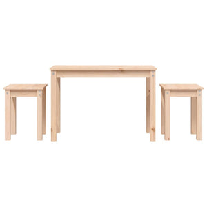 vidaXL Nesting Tables 3 pcs Solid Wood Pine