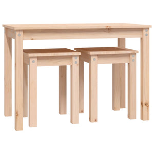 vidaXL Nesting Tables 3 pcs Solid Wood Pine