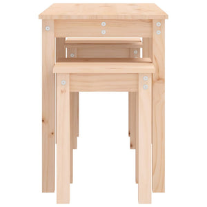 vidaXL Nesting Tables 3 pcs Solid Wood Pine