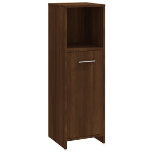 vidaXL 4 Piece Bathroom Furniture Set Brown Oak Engineered Wood