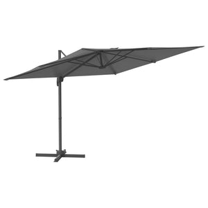 vidaXL Cantilever Umbrella with Aluminium Pole Anthracite 400x300 cm