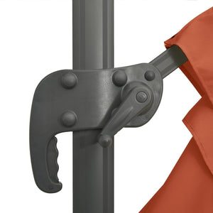 vidaXL Cantilever Umbrella with Aluminium Pole Terracotta 300x300 cm