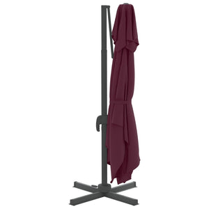 vidaXL Double Top Cantilever Umbrella Bordeaux Red 400x300 cm