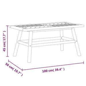 vidaXL 2 Piece Garden Lounge Set Solid Wood Acacia