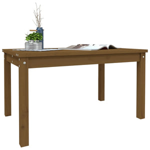 vidaXL Garden Table Honey Brown 82.5x50.5x45 cm Solid Wood Pine