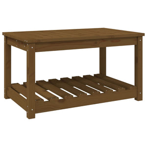 vidaXL Garden Table Honey Brown 82.5x50.5x45 cm Solid Wood Pine