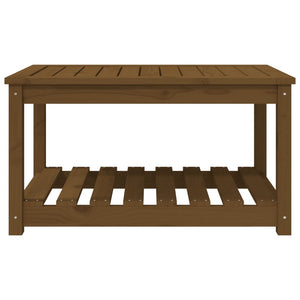 vidaXL Garden Table Honey Brown 82.5x50.5x45 cm Solid Wood Pine