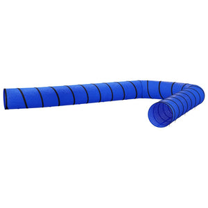 vidaXL Dog Tunnel Blue Ø 55x1000 cm Polyester