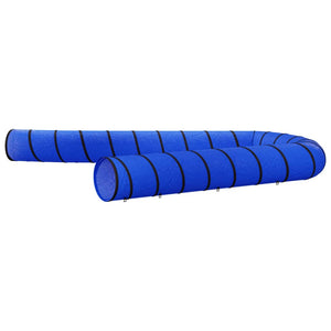 vidaXL Dog Tunnel Blue Ø 55x1000 cm Polyester