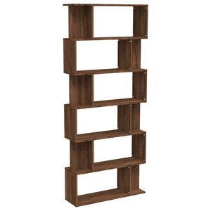 vidaXL Book Cabinet/Room Divider Brown Oak 80x24x192 cm Engineered Wood