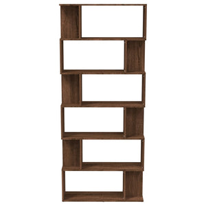 vidaXL Book Cabinet/Room Divider Brown Oak 80x24x192 cm Engineered Wood