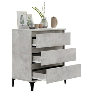 vidaXL Sideboard Concrete Grey 60x35x70 cm Engineered Wood