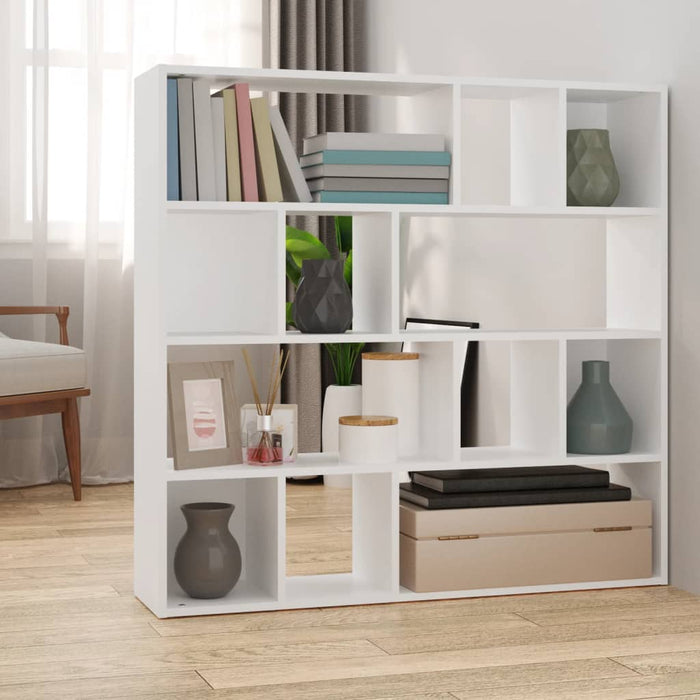 vidaXL Book Cabinet/Room Divider White 105x24x102 cm