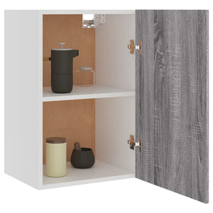 vidaXL Hanging Cabinet Grey Sonoma 39.5x31x60 cm Engineered Wood